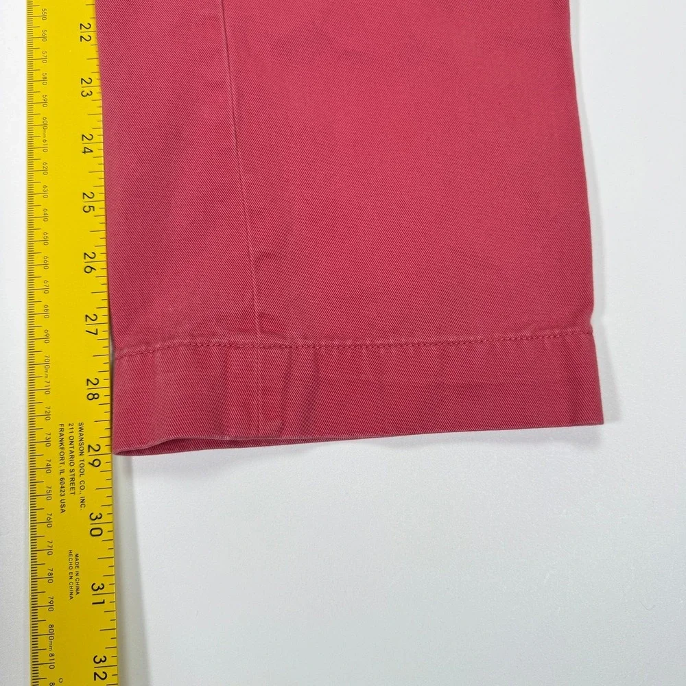 Polo Ralph Lauren Mens Tag 33x32 Fit 31x29 Coral Slim Fit Chino Pants Preppy